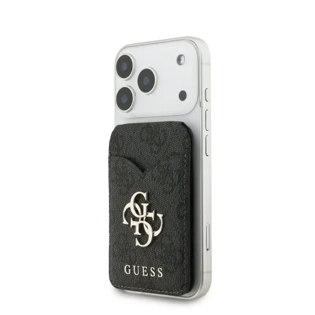 Portofel Guess PU 4G Mirror MagSafe Cardslot cu suport și suport, negru