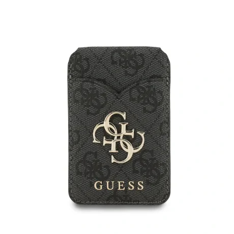 Portofel Guess PU 4G Mirror MagSafe Cardslot cu suport și suport, negru