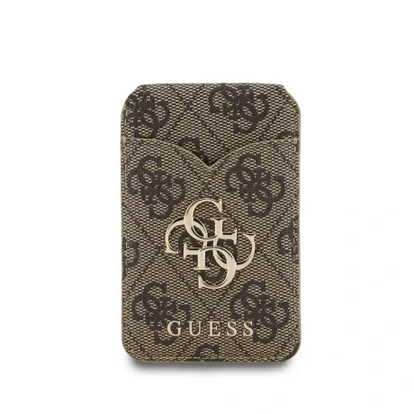 Portofel Guess PU 4G Mirror MagSafe cu slot pentru carduri și suport, maro