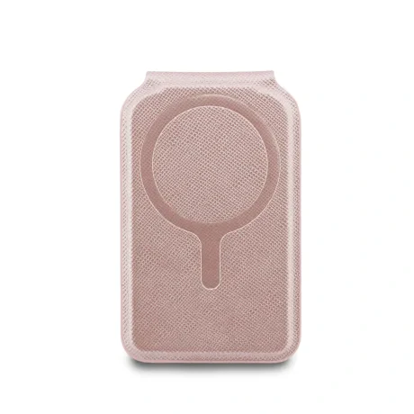Portofel Karl Lagerfeld Mirror MagSafe cu suport, roz