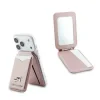Portofel Karl Lagerfeld Mirror MagSafe cu suport, roz