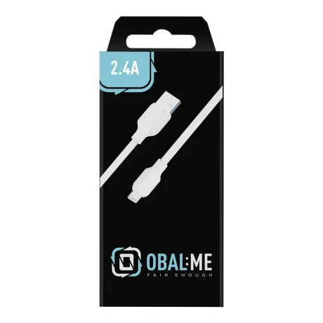 AMBALAJ: Cablu USB-A/Lightning ME simplu, 1 m, alb