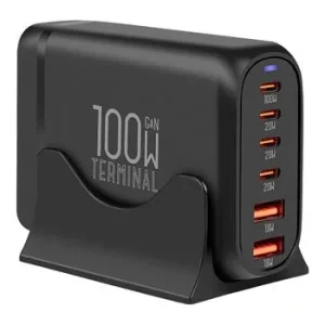 AMBALAJ: Încărcător de birou ME Terminal GaN 4C2A 100W Negru