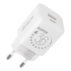 AMBALAJ: Încărcător de călătorie ME GaN USB-A + USB-C 36W Alb