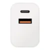 AMBALAJ: Încărcător de călătorie ME USB-A + USB-C 20W + 2x cablu 1m Alb