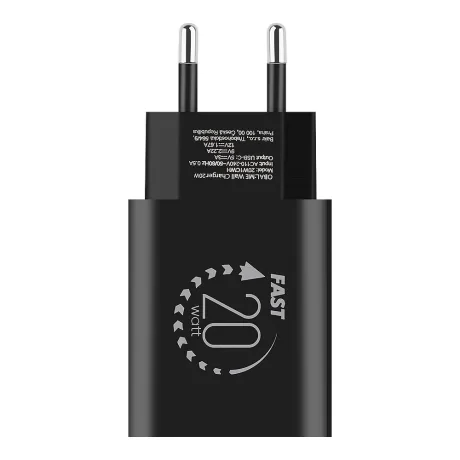 AMBALAJ: Încărcător de călătorie ME USB-C 20W Negru