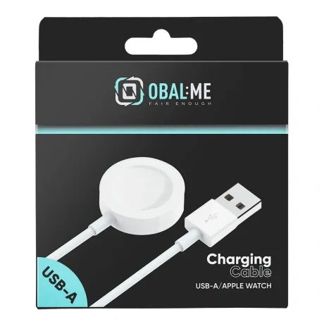 Cablu de încărcare OBAL:ME pentru Apple Watch USB-A, alb