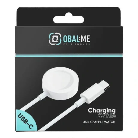 Cablu de încărcare OBAL:ME pentru Apple Watch USB-C, alb