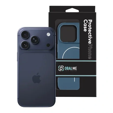 Carcasă OBAL:ME MagNetix mată TPU pentru Apple iPhone 17 Pro, albastru închis