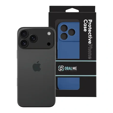 Carcasă OBAL:ME mată TPU pentru Apple iPhone 17 Pro Max, albastru închis