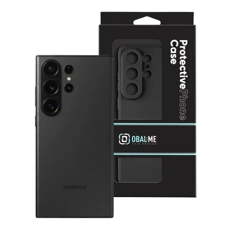 Carcasă OBAL:ME mată TPU pentru Samsung Galaxy S26 Ultra, neagră