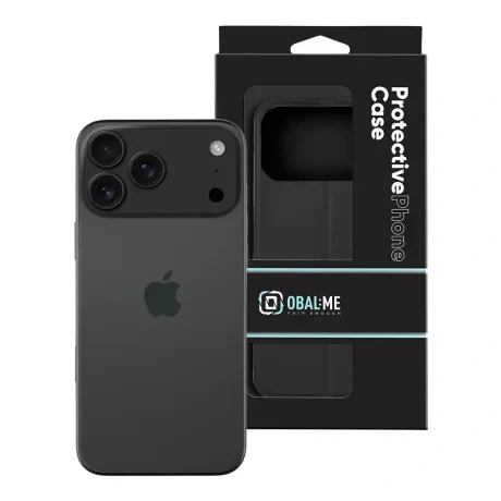 Carcasă OBAL:ME SmoothTouch pentru Apple iPhone 17 Pro Max, neagră