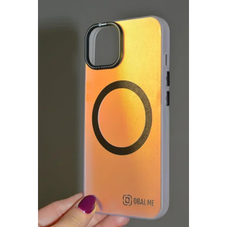 Husă OBAL:ME HoloMag pentru Apple iPhone 17 Pro, albă