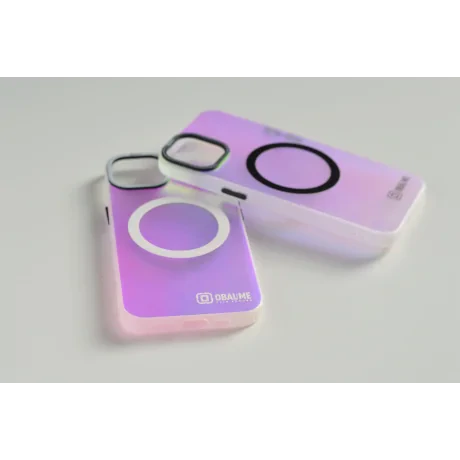 Husă OBAL:ME HoloMag pentru Apple iPhone 17 Pro, albă