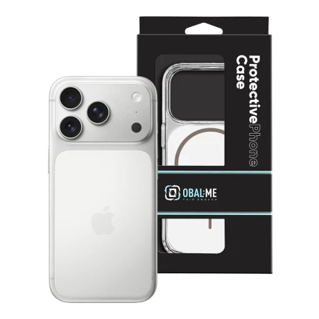 Husă OBAL:ME MagNetix ColorSlate pentru Apple iPhone 17 Pro, albă
