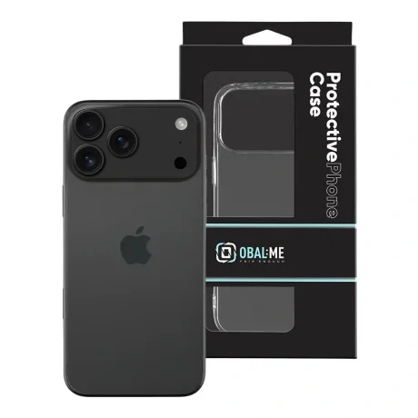 Husă OBAL:ME TPU pentru Apple iPhone 17 Pro Max, transparentă