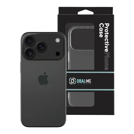 Husă OBAL:ME TPU pentru Apple iPhone 17 Pro, transparentă