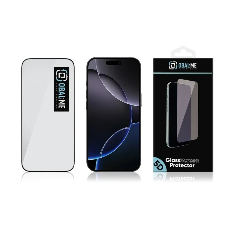 OBAL:ME Sticlă securizată 5D pentru Apple iPhone 17/17 Pro Negru