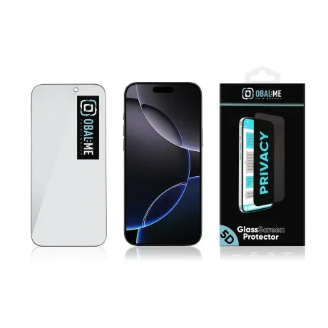 OBAL:ME Sticlă securizată Privacy 5D pentru Apple iPhone 17 Pro Max Negru