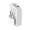 SWISSTEN FOLDABLE TRAVEL CHARGER FoldCHARGE GaN 2x USB-C 65W + 1x USB-A 18W QC WHITE