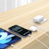 SWISSTEN FOLDABLE TRAVEL CHARGER FoldCHARGE GaN 2x USB-C 65W + 1x USB-A 18W QC WHITE