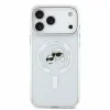 Husa spate Karl Lagerfeld IML K&amp;CH Heads Metal Frame MagSafe pentru iPhone 18 Pro Max - Alb