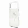 Husa spate Karl Lagerfeld IML K&amp;CH Heads Metal Frame MagSafe pentru iPhone 18 Pro Max - Alb