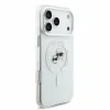 Husa spate Karl Lagerfeld IML K&amp;CH Heads Metal Frame MagSafe pentru iPhone 18 Pro Max - Alb