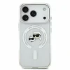 Husa spate Karl Lagerfeld IML K&amp;CH Heads Metal Frame MagSafe pentru iPhone 18 Pro - Alb