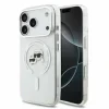 Husa spate Karl Lagerfeld IML K&amp;CH Heads Metal Frame MagSafe pentru iPhone 18 Pro - Alb