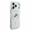 Husa spate Karl Lagerfeld IML K&amp;CH Heads Metal Frame MagSafe pentru iPhone 18 Pro - Alb