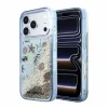 Husa spate Karl Lagerfeld Liquid Glitter Beach pentru iPhone 18 Pro Max - Albastru