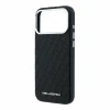 Husa spate Karl Lagerfeld PU Grained Allover Semi Wrap Magsafe pentru iPhone 18 Pro - Negru