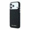 Husa spate Karl Lagerfeld PU Grained Allover Semi Wrap Magsafe pentru iPhone 18 Pro - Negru