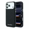 Husa spate Karl Lagerfeld PU Grained Allover Semi Wrap Magsafe pentru iPhone 18 Pro Max - Negru