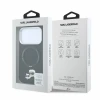 Husa spate Karl Lagerfeld PU Grained K&amp;CH Heads Ring Stand Magsafe pentru iPhone 18 Pro Max - Negru