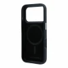 Husa spate Karl Lagerfeld PU Grained Semi Wrap K&amp;CH Heads Magsafe pentru iPhone 18 Pro - Negru