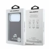 Husa spate Karl Lagerfeld PU Grained Semi Wrap K&amp;CH Heads Magsafe pentru iPhone 18 Pro - Visiniu