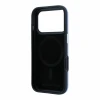 Husa spate Karl Lagerfeld PU Grained Semi Wrap K&amp;CH Heads Magsafe pentru iPhone 18 Pro Max - Albastru