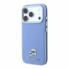 Husa spate Karl Lagerfeld PU Grained Semi Wrap K&amp;CH Heads Magsafe pentru iPhone 18 Pro Max - Albastru