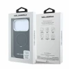 Husa spate Karl Lagerfeld PU Saffiano Ring Stand MagSafe pentru iPhone 18 Pro - Negru