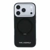 Husa spate Karl Lagerfeld PU Saffiano Ring Stand MagSafe pentru iPhone 18 Pro - Negru