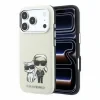 Husa spate Karl Lagerfeld PU Semi Wrap Smooth Sketch Bodies Magsafe pentru iPhone 18 Pro Max - Bej