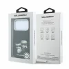 Husa spate Karl Lagerfeld PU Semi Wrap Smooth Sketch Bodies Magsafe pentru iPhone 18 Pro Max - Negru