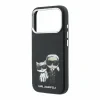 Husa spate Karl Lagerfeld PU Semi Wrap Smooth Sketch Bodies Magsafe pentru iPhone 18 Pro Max - Negru
