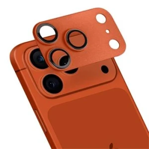 Protectie lentile camera OBAL:ME Camera Island pentru Apple iPhone 17 Pro - Portocaliu (Cosmic Orange)