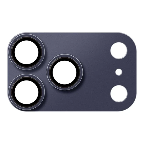 Protectie lentile camera OBAL:ME Camera Island pentru Apple iPhone 17 Pro - Albastru inchis (Deep Blue)