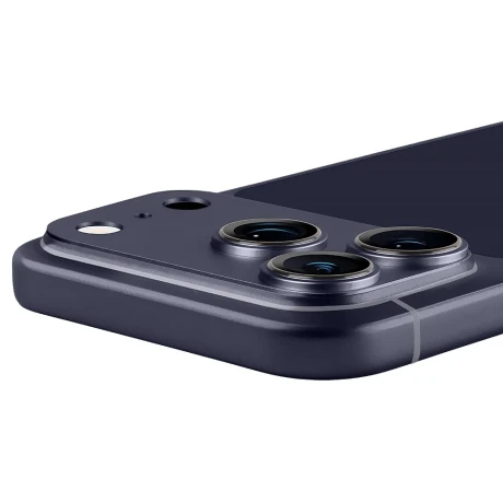 Protectie lentile camera OBAL:ME Camera Island pentru Apple iPhone 17 Pro - Albastru inchis (Deep Blue)