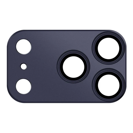Protectie lentile camera OBAL:ME Camera Island pentru Apple iPhone 17 Pro - Albastru inchis (Deep Blue)