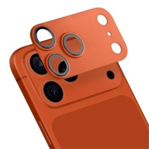 Protectie lentile camera OBAL:ME Camera Island pentru Apple iPhone 17 Pro Max - Portocaliu (Cosmic Orange)